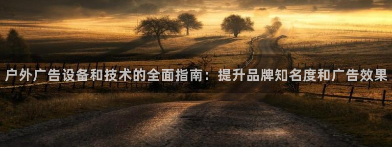 杏宇平台是什么：户外广告设备和技术的全面指南：提升品牌知名度和广告效果