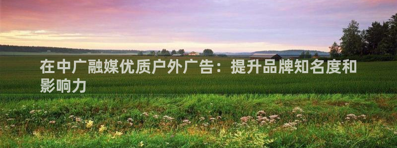 杏宇平台注册地址在哪里：在中广融媒优质户外广告：提升品牌知名度和
影响力