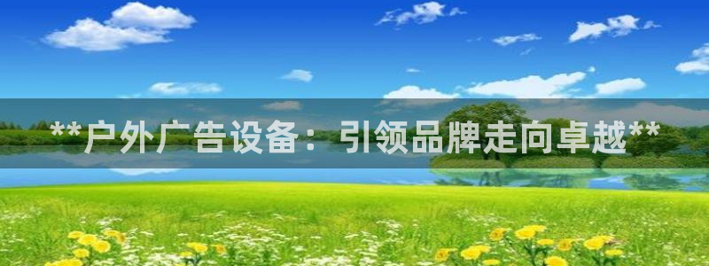 杏宇平台代理：**户外广告设备：引领品牌走向卓越**