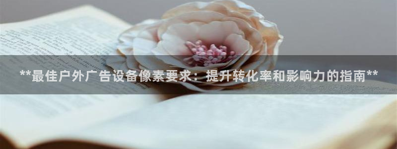 杏宇平台代理怎么样：**最佳户外广告设备像素要求：提升转化率和影响力的指南**