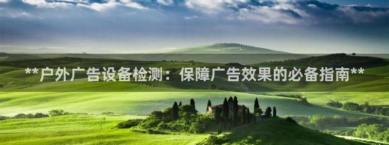 杏宇官方平台官网入口：**户外广告设备检测：保障广告效果的必备指南**