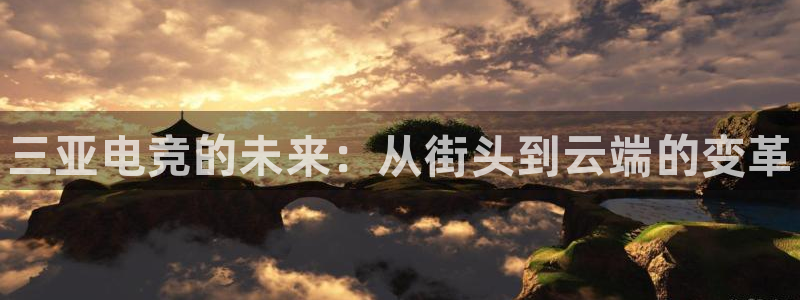 乐竞电竞app官方入口下载：三亚电竞的未来：从街头到云端的变革
