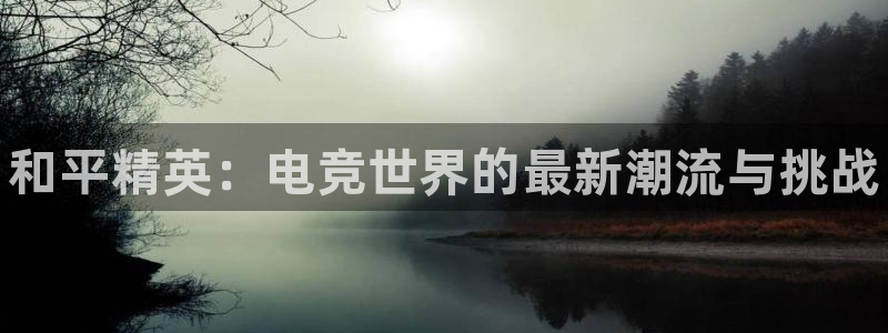 乐竞电竞：和平精英：电竞世界的最新潮流与挑战