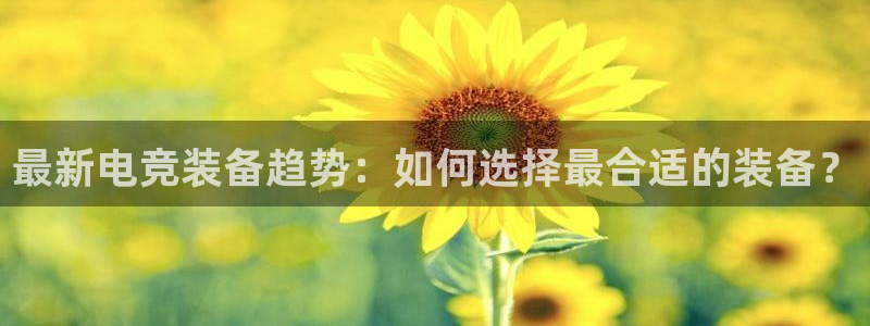 乐竞电竞app官方入口下载：最新电竞装备趋势：如何选择最合适的装备？
