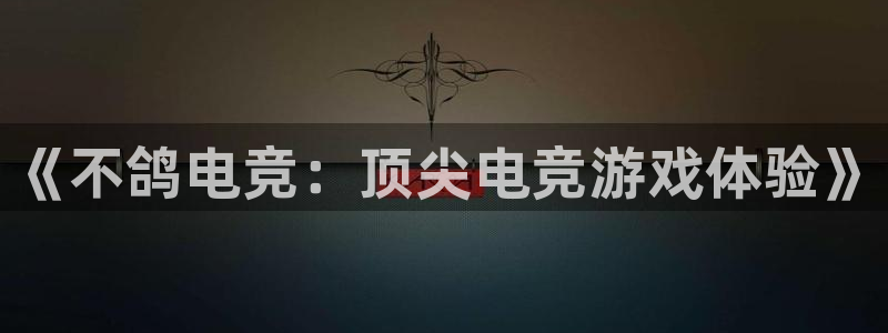 成都乐竞电竞：《不鸽电竞：顶尖电竞游戏体验》