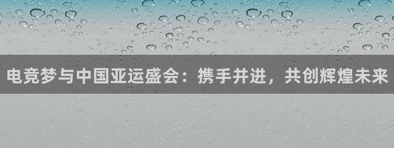 乐竞电竞官网：电竞梦与中国亚运盛会：携手并进，共创辉煌未来