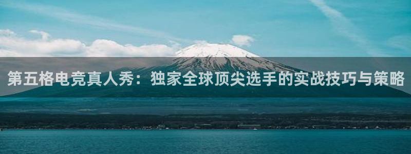 乐竞电竞青训基地怎么样：第五格电竞真人秀：独家全球顶尖选手的实战技巧与策略
