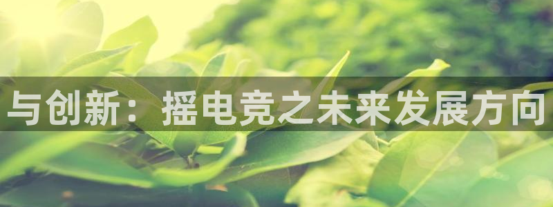 乐竞电竞官网：与创新：摇电竞之未来发展方向